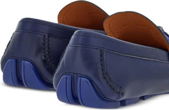 Ferragamo Driver Gancini-plaque loafers Blue