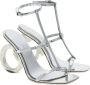 Ferragamo Elina 105mm metallic-finish sandals Silver - Thumbnail 2