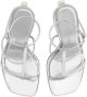 Ferragamo Elina 105mm metallic-finish sandals Silver - Thumbnail 4