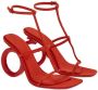 Ferragamo Elina 105mm suede sandals Red - Thumbnail 2