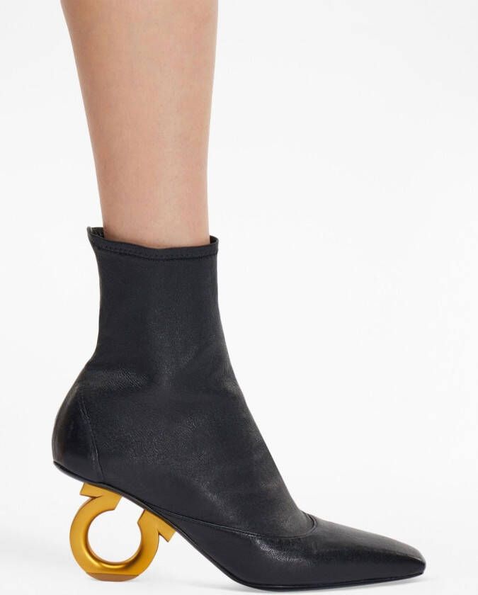 Ferragamo Elina 70mm ankle boots Black