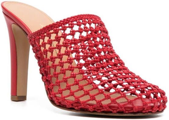 Ferragamo Ella high-heeled mules Red