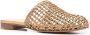 Ferragamo Ellas knotted leather mules Gold - Thumbnail 2