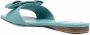 Ferragamo embossed bow-detail sandals Blue - Thumbnail 3