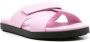 Ferragamo embossed-logo crossover-strap sandals Pink - Thumbnail 2