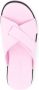 Ferragamo embossed-logo crossover-strap sandals Pink - Thumbnail 4