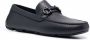 Ferragamo embossed-logo leather loafers Blue - Thumbnail 2