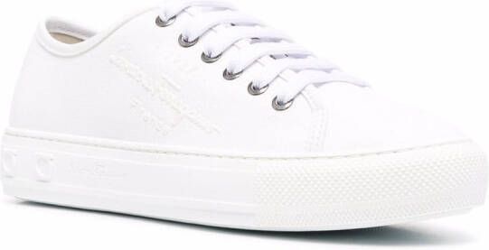 Ferragamo embossed-logo low-top sneakers White