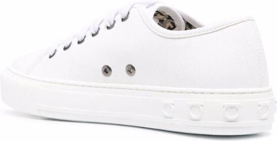 Ferragamo embossed-logo low-top sneakers White