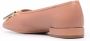 Ferragamo embossed-logo plaque ballerina shoes Pink - Thumbnail 3