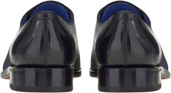Ferragamo embroidered oxford-shoes Blue