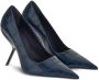 Ferragamo Eva 120mm crocodile-effect pumps Blue - Thumbnail 2