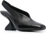 Ferragamo F-heel 100mm slingback pumps Black - Thumbnail 2