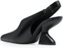 Ferragamo F-heel 100mm slingback pumps Black - Thumbnail 3