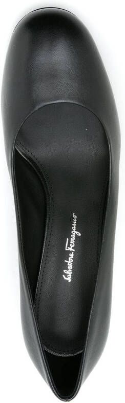 Ferragamo Farrah slip-on leather pumps Black