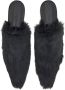 Ferragamo fur pointed-toe slippers Black - Thumbnail 4