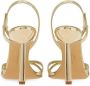 Ferragamo Gancini 105mm metallic leather sandals Gold - Thumbnail 3