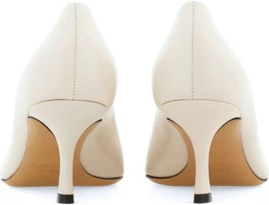 Ferragamo Gancini 60mm leather pumps White