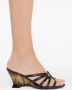 Ferragamo Gancini 70mm wedge sandals Black - Thumbnail 5