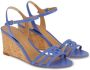 Ferragamo Gancini 70mm wedge sandals Blue - Thumbnail 2