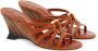 Ferragamo Gancini 70mm wedge sandals Brown - Thumbnail 2