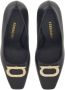 Ferragamo Gancini 85mm leather pumps Black - Thumbnail 4