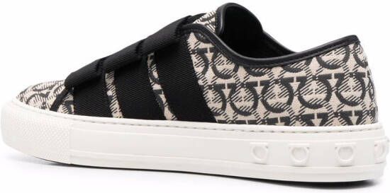 Ferragamo Gancini and Vara bow low-top sneakers Neutrals