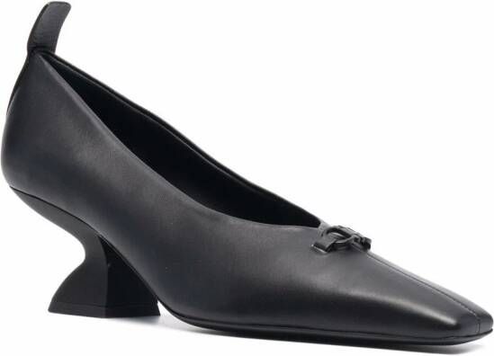 Ferragamo Gancini block-heel pumps Black