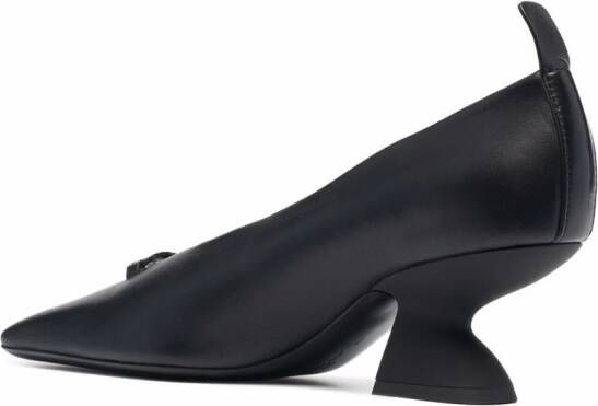 Ferragamo Gancini block-heel pumps Black