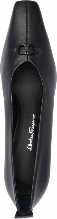 Ferragamo Gancini block-heel pumps Black