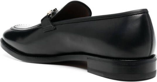 Ferragamo Gancini-buckle detail loafers Black