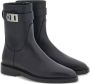 Ferragamo Gancini-buckle leather ankle boots Black - Thumbnail 2