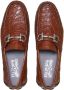 Ferragamo Gancini-buckle leather driving shoes Brown - Thumbnail 4