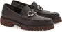 Ferragamo Gancini-buckle leather loafers Brown - Thumbnail 2