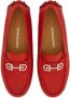 Ferragamo Gancini-buckle leather loafers Red - Thumbnail 4