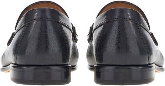Ferragamo Gancini buckle loafers Black