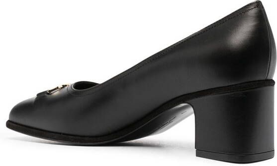 Ferragamo gancini buckle pumps Black