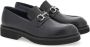 Ferragamo Gancini-charm leather mocassin loafers Black - Thumbnail 2