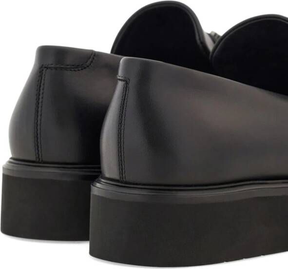 Ferragamo Gancini-charm leather mocassin loafers Black