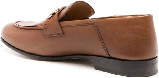 Ferragamo Gancini collapsible-heel loafers Brown