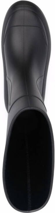 Ferragamo Gancini-debossed rain boots Black