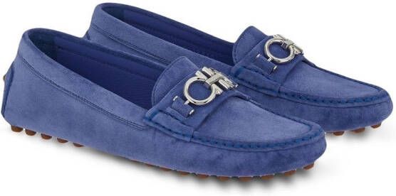 Ferragamo Gancini Driver loafers Blue