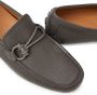 Ferragamo Gancini-embellished leather loafers Grey - Thumbnail 4