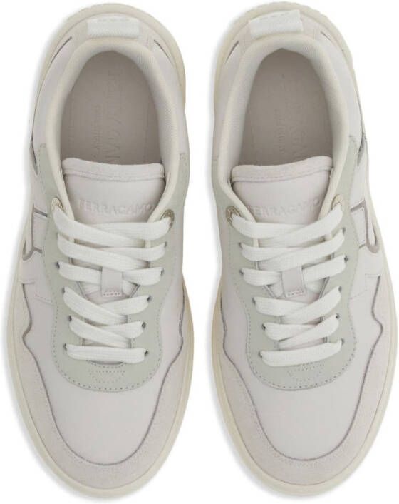 Ferragamo Gancini lace-up sneakers White