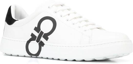 Ferragamo Gancini lace-up sneakers White