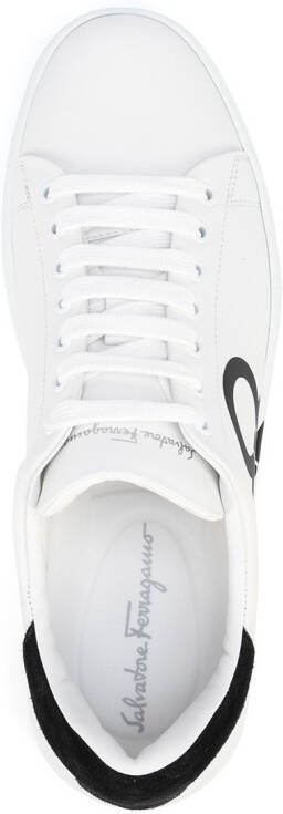 Ferragamo Gancini lace-up sneakers White