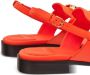 Ferragamo Gancini leather flat sandals Orange - Thumbnail 3