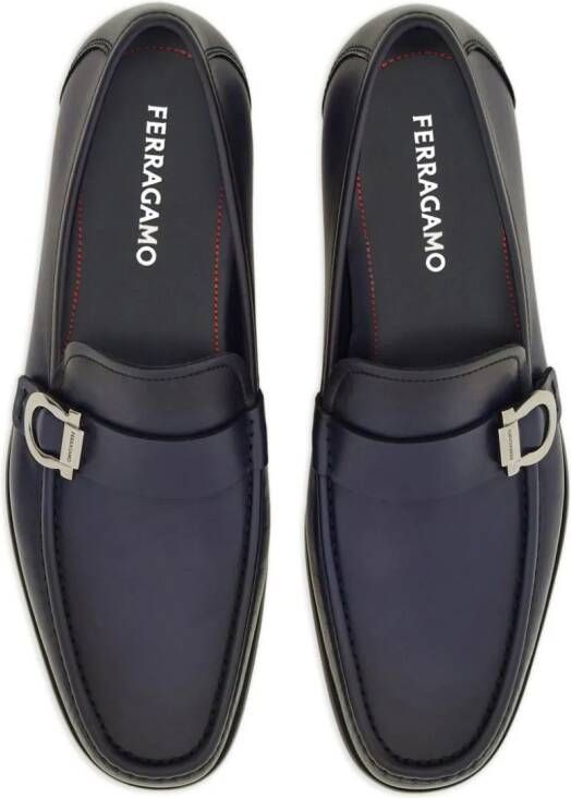 Ferragamo Gancini leather loafers Blue