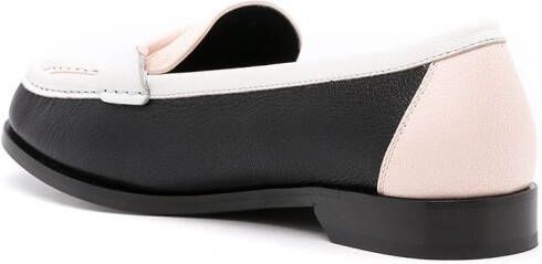 Ferragamo Gancini leather moccasin loafers Black