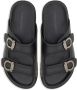 Ferragamo Gancini leather sandals Black - Thumbnail 4